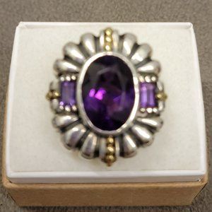 Lagos Caviar Amethyst Ring